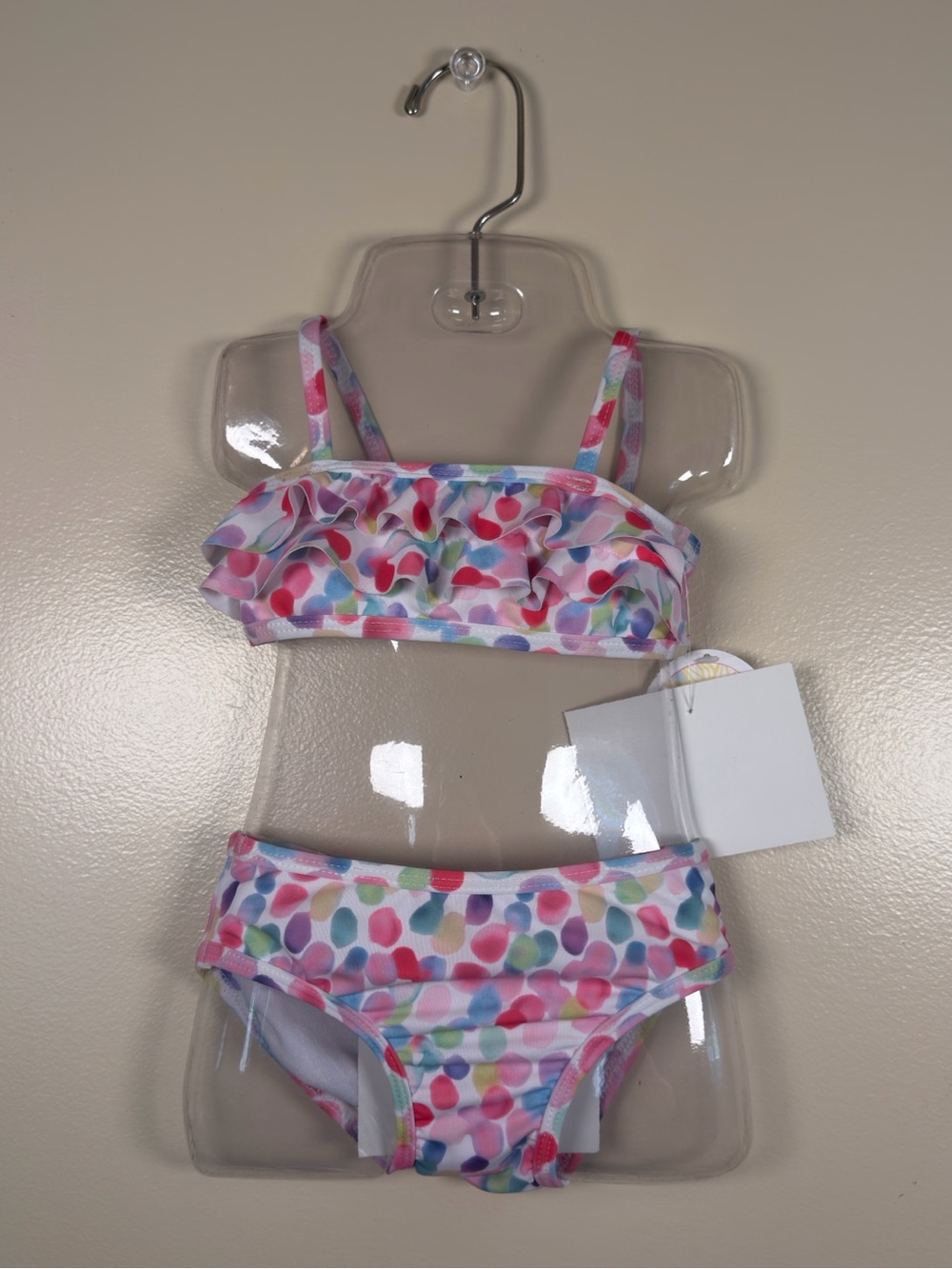 Kate Mack Pastel Polka Dot Ruffle Bikini